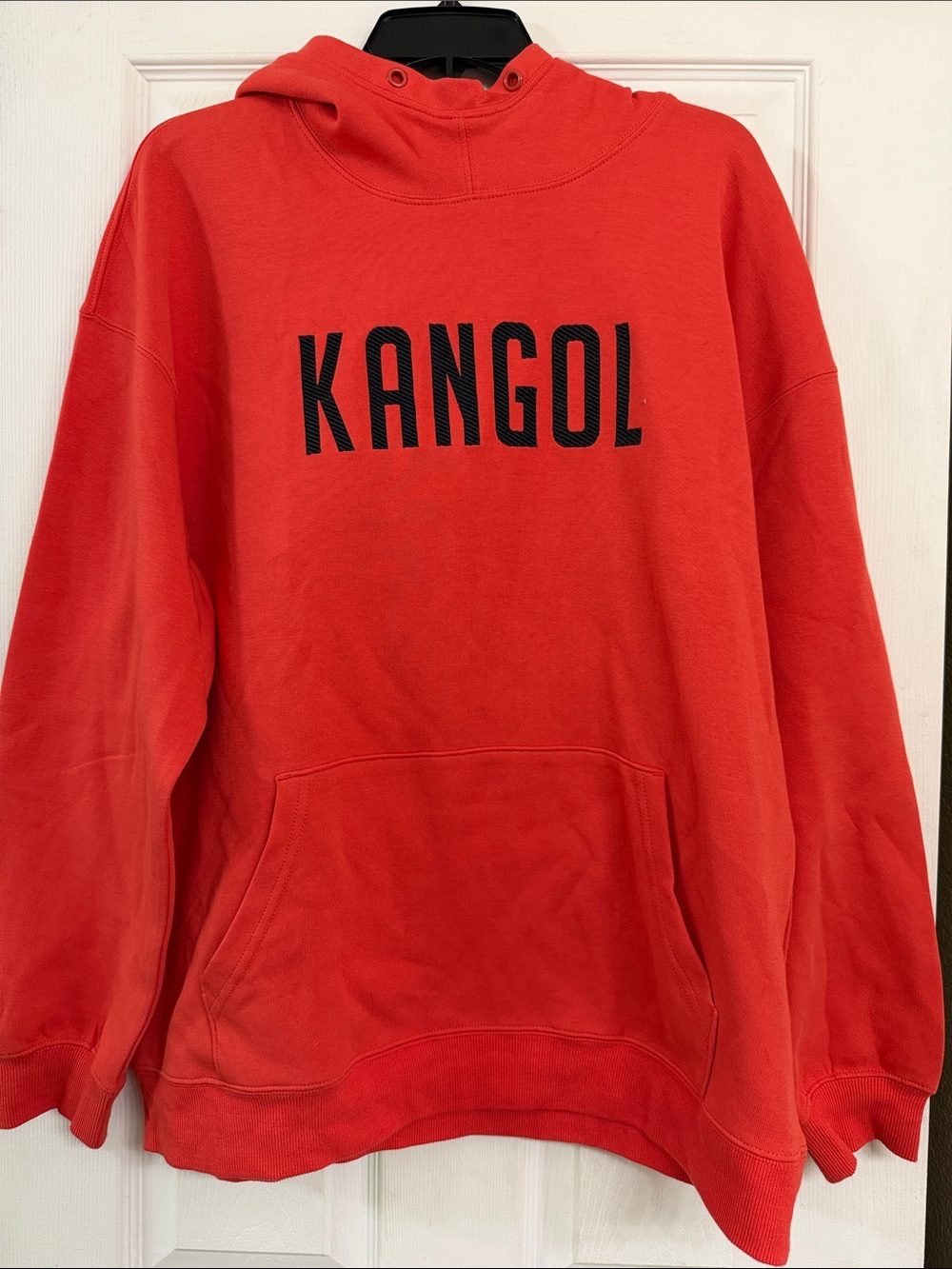 Kangol Bright Orange/Red Hoodie with Black Logo